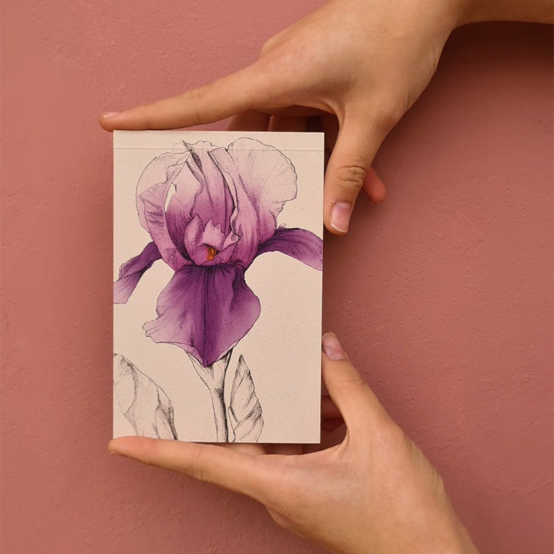 Lined pocket book - Iris