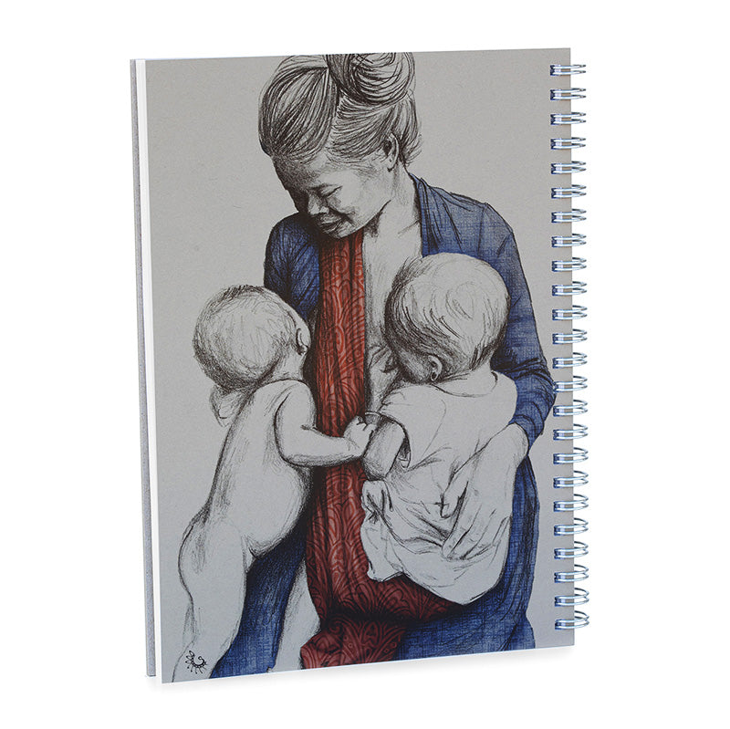 Lined notebook A5 Tibetan mother travels