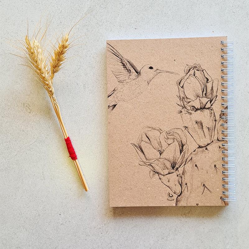 Lined notebook A5 - Hummingbird