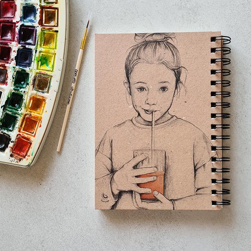 A5 drawing notebook - Mika