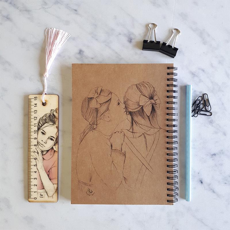 A5 lined notebook - friendship