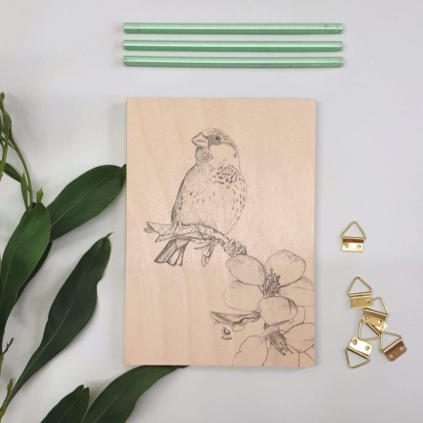 Wood print - Sparrow