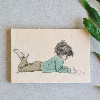 Wood print - Abigail