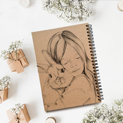 A5 lined notebook - Amalia and bunny