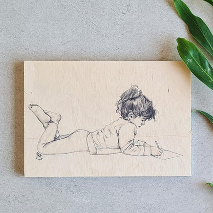 Wood print - Abigail