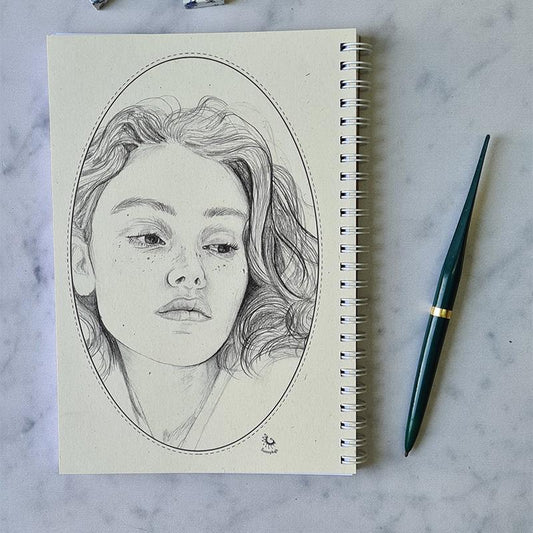 מחברת שורות A5 - לבנה