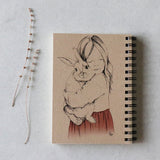 מחברת ציור A5 - ילדה עם ארנב