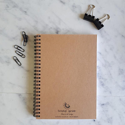 A5 lined notebook - white